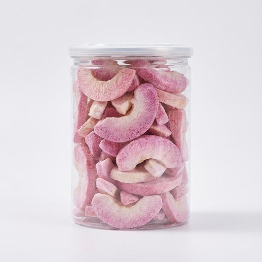 خوخ مقرمش مجفف بالتبريد